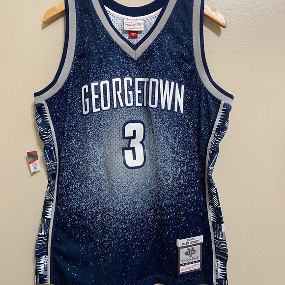 Allen Iverson Georgetown Hoyas 1995-96 Mitchell & Ness Swingman Jersey Mens - Picture 1 of 9